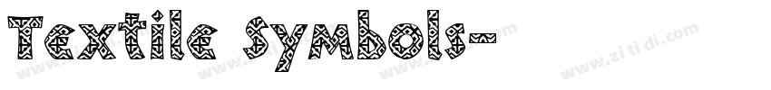 Textile Symbols字体转换 Textile Symbols字体转换
